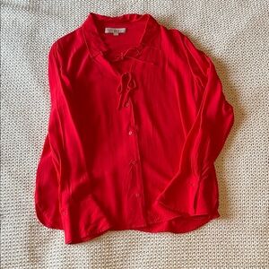 LOFT Vibrant Red Women's Blouse